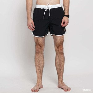 Plavky Urban Classics Retro Swimshorts Black/ White S