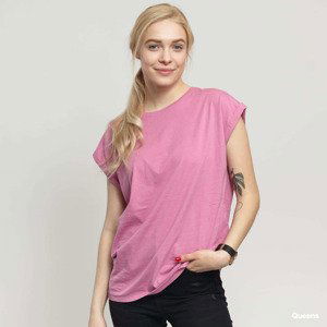 Tričko Urban Classics Ladies Extended Shoulder Tee Pink XL