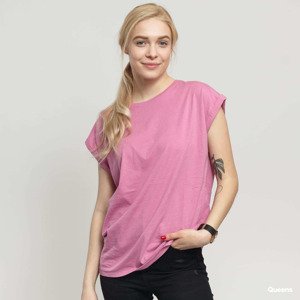 Tričko Urban Classics Ladies Extended Shoulder Tee Pink XS