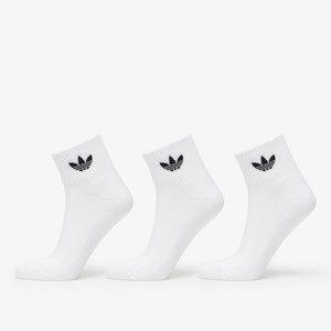 Ponožky adidas Mid Ankle Socks 3-Pack White/ White/ Black S