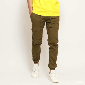 Kalhoty Urban Classics Front Pocket Cargo Jogging Pants Green XL