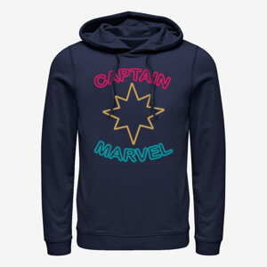 Queens Captain Marvel: Movie - Captain Marvel Neon Unisex Hoodie Navy Blue