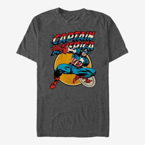 Queens Marvel Avengers Classic - Captain Unisex T-Shirt Dark Heather Grey