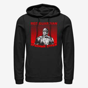 Queens Marvel Black Widow: Movie - Halftone Red Guardian Unisex Hoodie Black