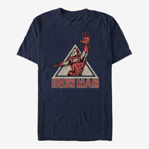 Queens Marvel Avengers Classic - Iron Man Power Unisex T-Shirt Navy Blue