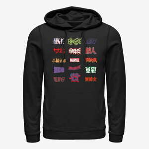 Queens Marvel - Chinese Logos Unisex Hoodie Black