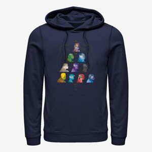 Queens Marvel The Eternals - SILHOUETTE HEADS Unisex Hoodie Navy Blue