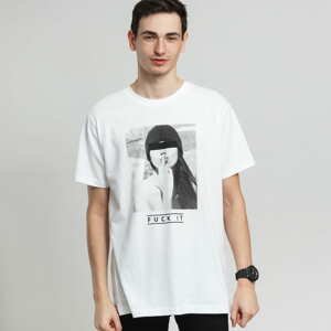 Tričko s krátkým rukávem Urban Classics Fck it T-Shirt White