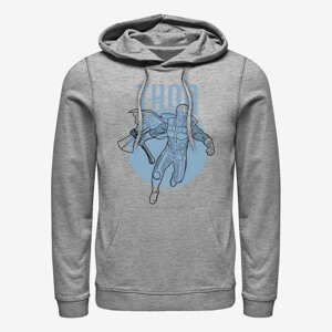 Queens Marvel Avengers: Endgame - Thor Simplicity Unisex Hoodie Heather Grey