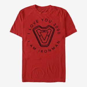 Queens Marvel Avengers: Endgame - Ironmans Heart Unisex T-Shirt Red