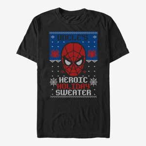 Queens Marvel Avengers Classic - Holiday Sweater Uncle Unisex T-Shirt Black
