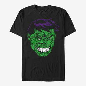 Queens Marvel Avengers Classic - HulkFace Icons Unisex T-Shirt Black