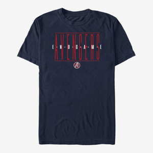 Queens Marvel Avengers - Strikethrough Text Unisex T-Shirt Navy Blue