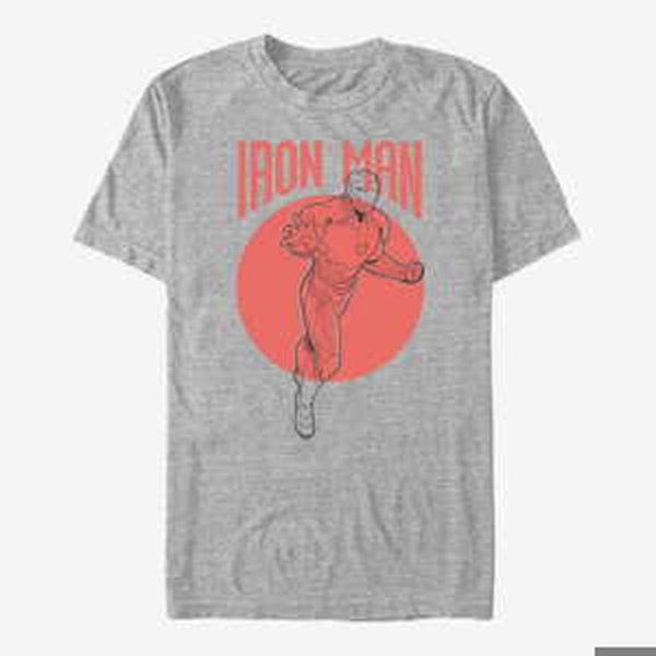 Queens Marvel Avengers: Endgame - Iron Man Simplicity Unisex T-Shirt Heather Grey