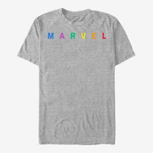 Queens Marvel - SIMPLE LOGO EMB Unisex T-Shirt Heather Grey