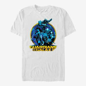 Queens Marvel GOTG 2 - Rocket Lineart Unisex T-Shirt White