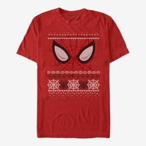 Queens Marvel Spider-Man Classic - Spider-Man Sweater Eyes Unisex T-Shirt Red
