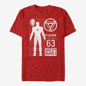 Queens Marvel Avengers Classic - Stark Contrast Unisex T-Shirt Red