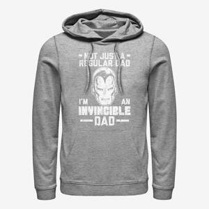 Queens Marvel Avengers Classic - Invincible Dad Man Unisex Hoodie Heather Grey