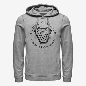 Queens Marvel Avengers: Endgame - Ironmans Heart Unisex Hoodie Heather Grey