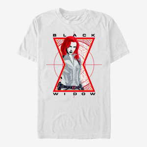 Queens Marvel Black Widow: Movie - Widow Target Unisex T-Shirt White