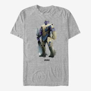 Queens Marvel Avengers: Endgame - Thanos Paint Unisex T-Shirt Heather Grey