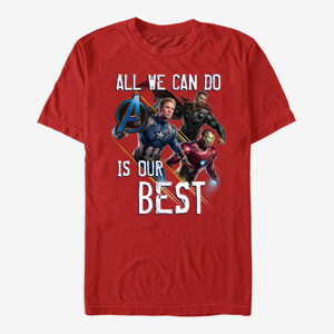 Queens Marvel Avengers: Endgame - Our Best Unisex T-Shirt Red