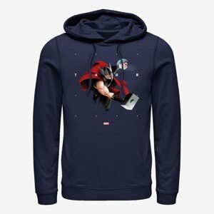 Queens Marvel Avengers Classic - Thor Shapes Unisex Hoodie Navy Blue