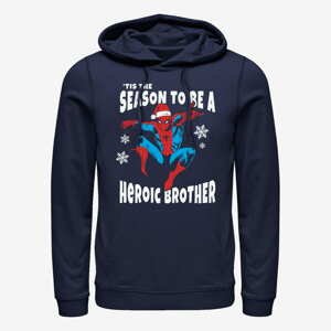 Queens Marvel Spider-Man Classic - Heroic Brother Unisex Hoodie Navy Blue