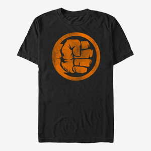 Queens Marvel Avengers Classic - Hulk Orange Unisex T-Shirt Black