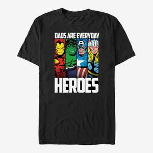 Queens Marvel Avengers Classic - Everyday Hero Dad Unisex T-Shirt Black