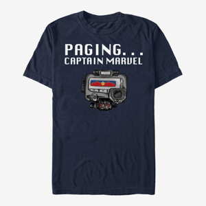 Queens Captain Marvel: Movie - Universal Pager Unisex T-Shirt Navy Blue