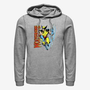 Queens Marvel X-Men - Wolvie Claw Flip Unisex Hoodie Heather Grey