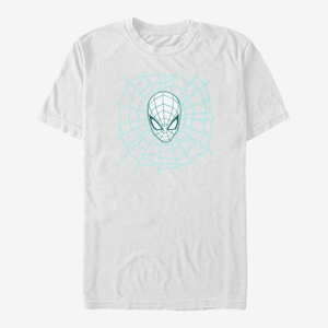 Queens Marvel Spider-Man Classic - Head Sketch Unisex T-Shirt White