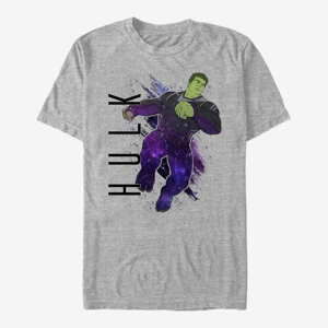 Queens Marvel Avengers: Endgame - Hulk Painted Unisex T-Shirt Heather Grey