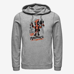 Queens Marvel Deadpool - Deadpool Dad Unisex Hoodie Heather Grey