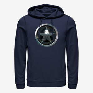 Queens Marvel The Falcon and the Winter Soldier - Soldier Logo Unisex Hoodie Navy Blue