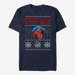 Queens Marvel Spider-Man Classic - Ugly Spidey Unisex T-Shirt Navy Blue