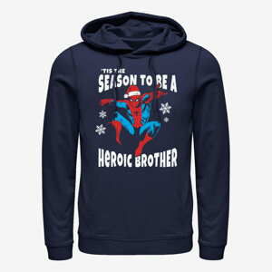 Queens Marvel Spider-Man Classic - Heroic Brother Unisex Hoodie Navy Blue