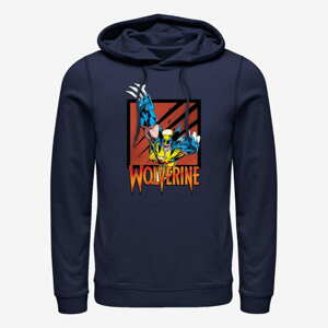 Queens Marvel X-Men - Leaping Warrior Unisex Hoodie Navy Blue