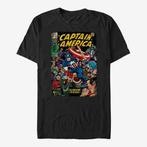 Queens Marvel Avengers Classic - Captain FrontCover Comp Unisex T-Shirt Black