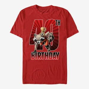 Queens Marvel Avengers Classic - Groot 40th Bday Unisex T-Shirt Red