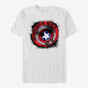 Queens Marvel Avengers: Endgame - Cap Shield Unisex T-Shirt White