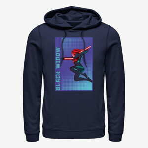 Queens Marvel Avengers Classic - Halftone Widow Unisex Hoodie Navy Blue