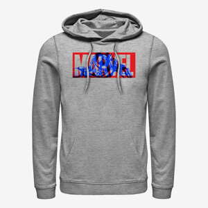 Queens Marvel - Lang Logo Unisex Hoodie Heather Grey