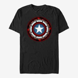 Queens Marvel Avengers Classic - Futuristic Shield Unisex T-Shirt Black