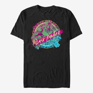 Queens Marvel Avengers Classic - Neon Panther Unisex T-Shirt Black