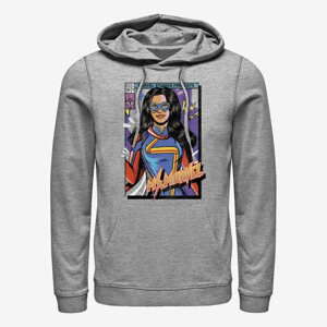 Queens Ms. Marvel - Ms Marvel Cover Unisex Hoodie Heather Grey