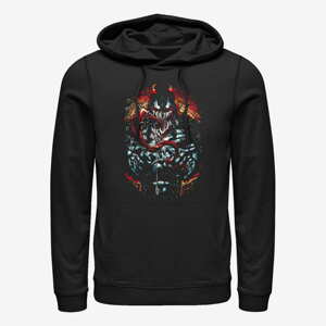 Queens Marvel - Deep Red Unisex Hoodie Black