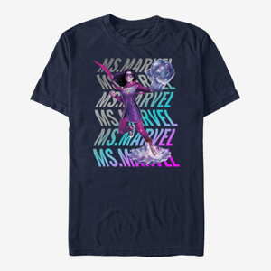 Queens Ms. Marvel - Marvel Wave Unisex T-Shirt Navy Blue